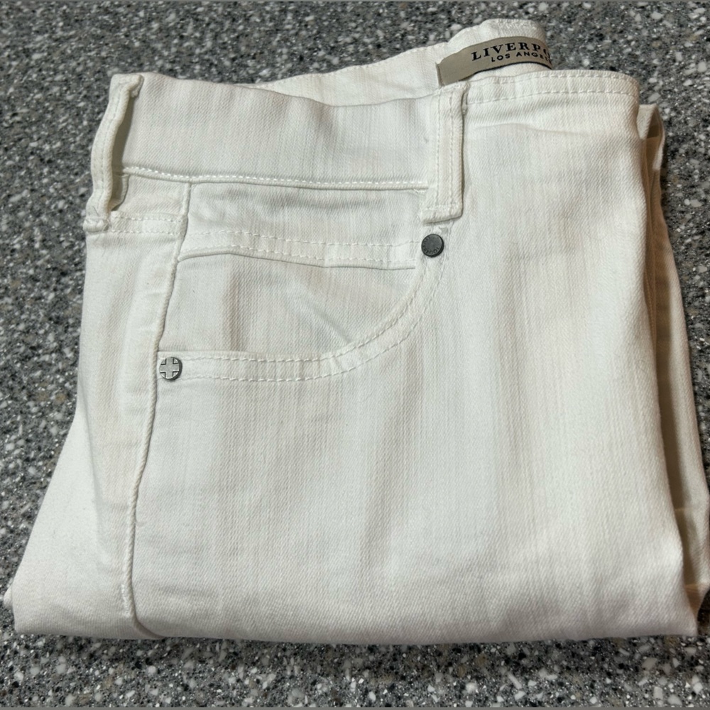 Liverpool Gia Glider Pull-On Jeggings Ankle Skinny White Size 2 26